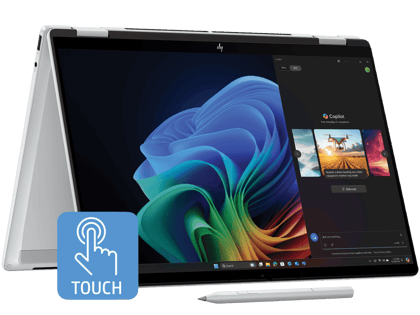 HP OmniBook X Flip Next Gen AI PC, Intel® Core™ Ultra 5 processor, UWVA touch display with Intel® Arc™ Graphics, 16 GB LPDDR5x-8533 RAM, 512 GB SSD Hard Drive, Silver, 14-fm0058TU HP OmniBook X Flip Next Gen AI PC, Intel® Core™ Ultra 5 processor, UWVA touch display with Intel® Arc™ Graphics, 16 GB LPDDR5x-8533 RAM, 512 GB SSD Hard Drive, Silver, 14-fm0058TU