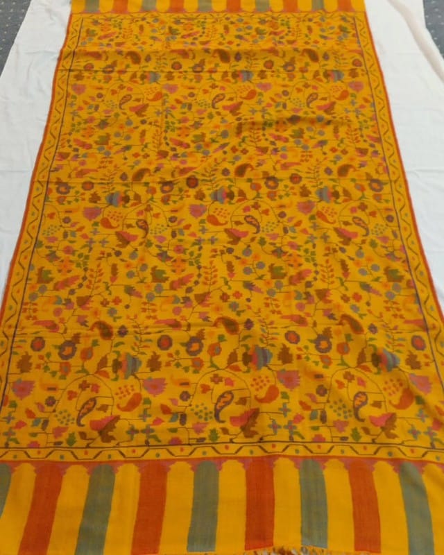 Pashmina Kani Jamawar Shawl – Handwoven Kashmiri Luxury for Global Elegance | Heritage Design Inc