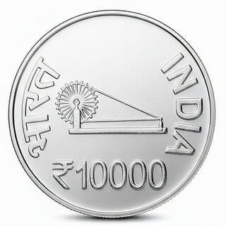 10000 Rupees 1861-2011 Rabindernath Tagore Silver-plated Fantasy Coin Heritage