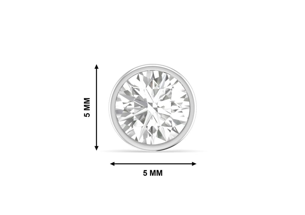 Brilliant Bezel Men's Ear Stud (1 Pc Only)