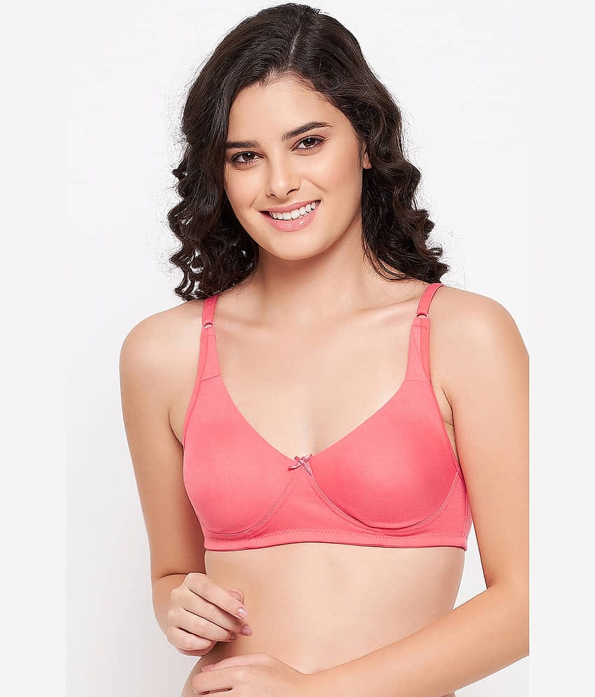 Clovia Cotton Non Padded Women's Everyday Bra ( Peach )