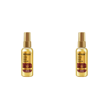 Streax Hair Serum (75m*2),Vitalized with Walnut Oil, For Hair Smoothening & Shine Streax Hair Serum (75m*2),Vitalized with Walnut Oil, For Hair Smoothening & Shine