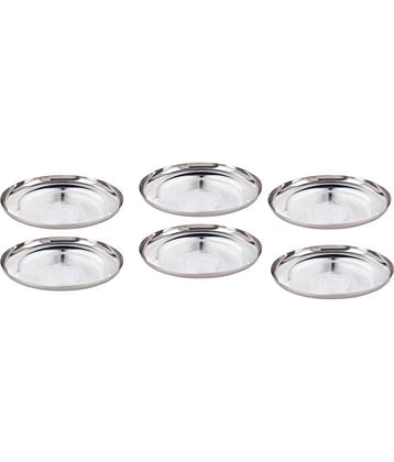 Neelam Appliances 6 Pcs Stainless Steel Half Plate