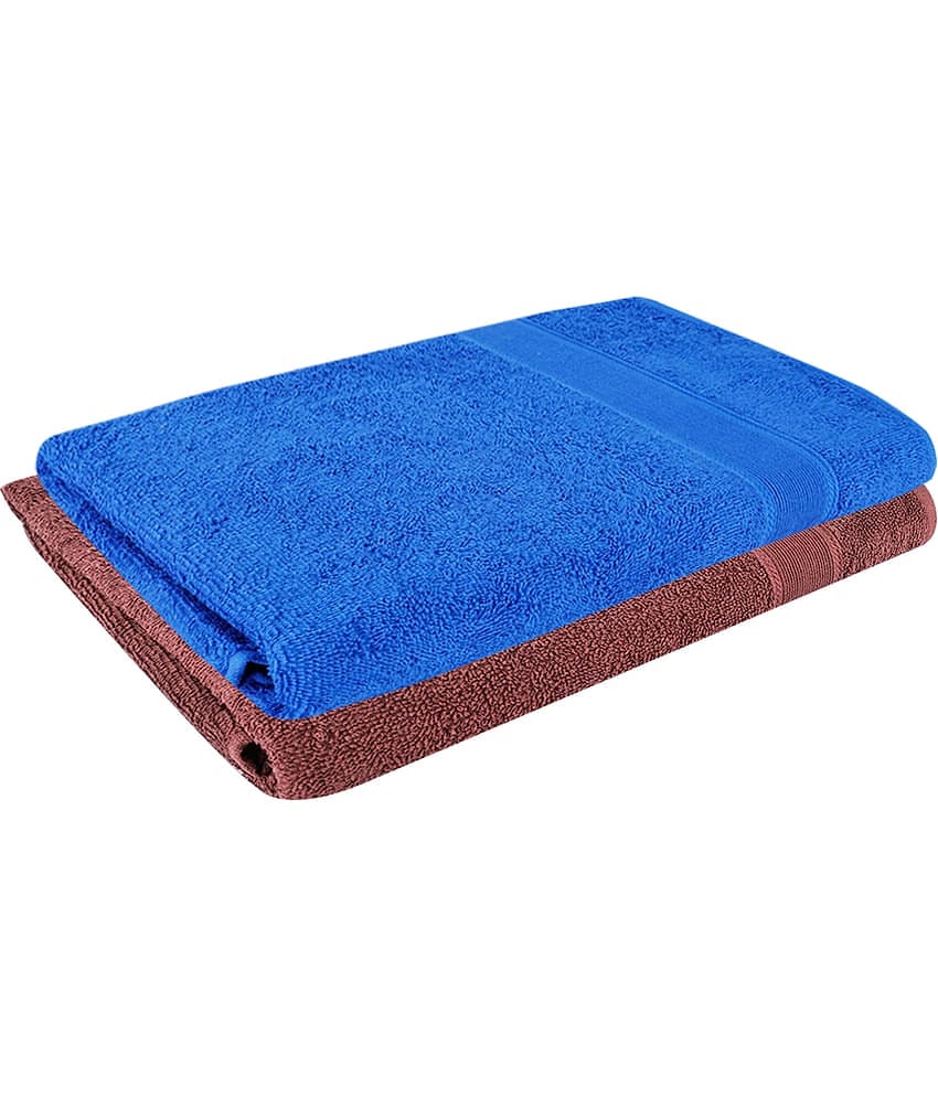 Dollar Cotton Striped 500 -GSM Bath Towel ( Pack of 2 ) - Multicolor