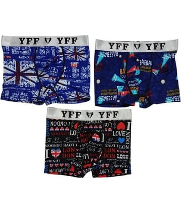 PUSHPADANT FASHION WEAR Pack of 3 Nylon Trunks For Men's ( Multicolor )