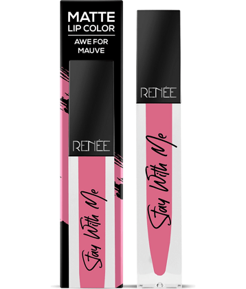 RENEE Stay With Me Combo Of 2 Awe For Mauve + Desire For Brown, Light Weight & Non Transfer Formula