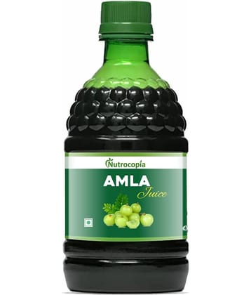 NUTROCOPIA Amla Juice - 400 ml | Rich Source of Vitamin C | Effective Antioxidants for Immunity boosting | Pure, Natural and 100% Ayurvedic Juice