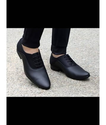 Aadi Black Men's Derby Formal Shoes