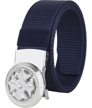 Loopa - Navy Blue Nylon Men's Casual Belt ( Pack of 1 )