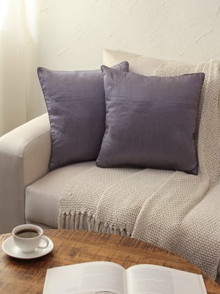 Billaur - Set Of 2 Cushion Covers (Grey) - Medium