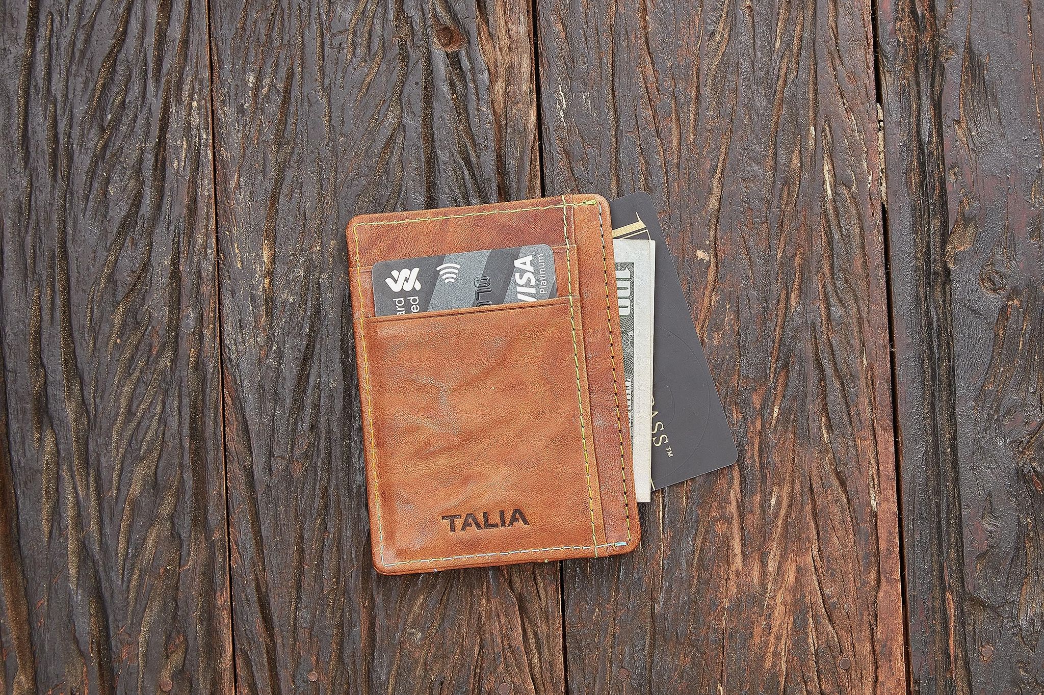 TALIA Tuscon RFID Vertical Card case