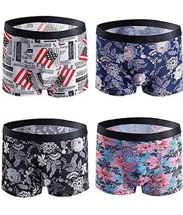 Cavenders Pack of 3 Nylon Trunks For Men's ( Multicolor )