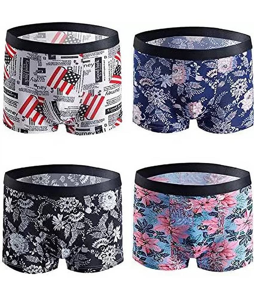 Cavenders Pack of 3 Nylon Trunks For Men's ( Multicolor )