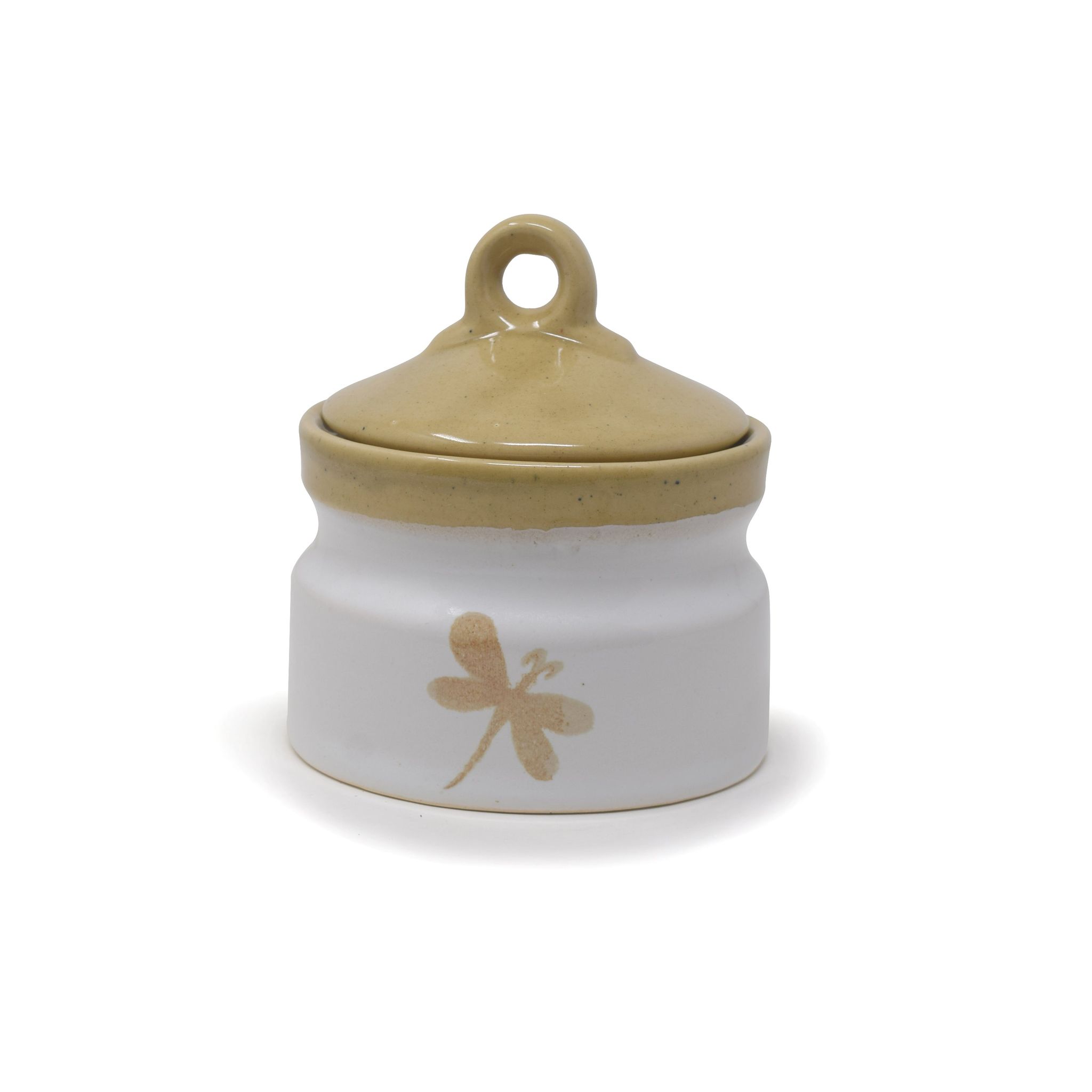 1/2 kg or 500 ml Ceramic Jar Barnie-White