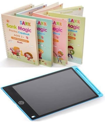 ( Combo Of Pack ) Magic Practice Copybook and LCD Writing Tablet slate By Unico Traders