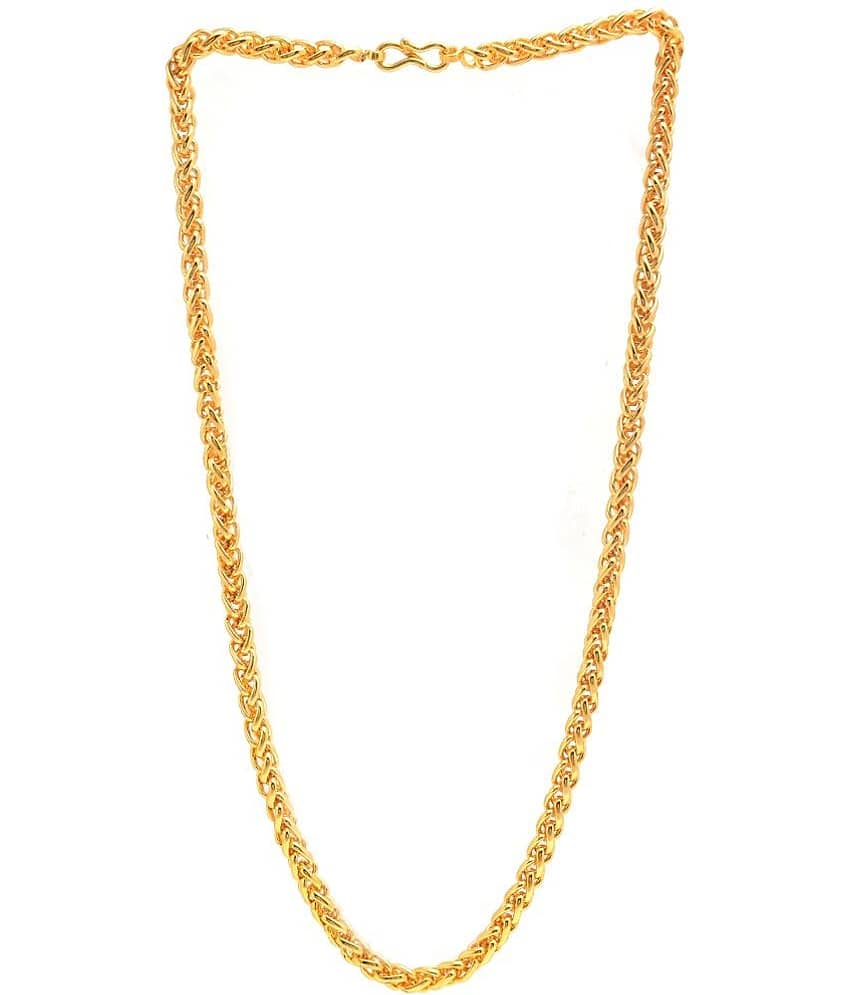 Jewar Mandi - Gold Plated Brass Chain ( Pack of 1 )