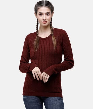CozyCore Knitted Pullover Sweater with Ribbed Cuffs