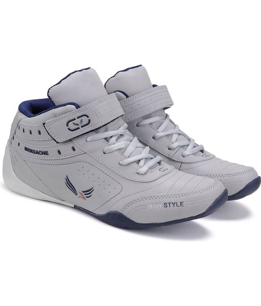 Bersache White Men's Sports Running Shoes