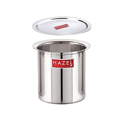 HAZEL Steel Milk Pot with Lid , 1500 ml Stainless Steel Milk Boiler Container , Water Boiling Vessel Gunj for Kitchen HAZEL Steel Milk Pot with Lid , 1500 ml Stainless Steel Milk Boiler Container , Water Boiling Vessel Gunj for Kitchen