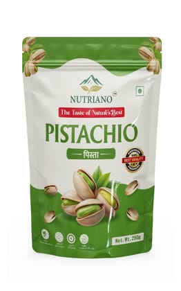 Nutriano Premium Roasted & Salted Pistachios (Pista) – Crunchy & Flavorful – Rich in Protein & Fiber – Ready to Eat Snack – 250g