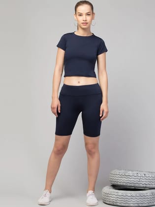 Latest Fancy High GSM Active Wear/Gym Shorts/Solid Yoga Shorts/Cycling Shorts For Womens & Girls - M