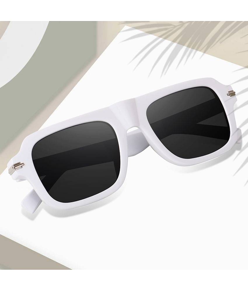 Peter Jones Light Grey Square Sunglasses ( Pack of 1 )