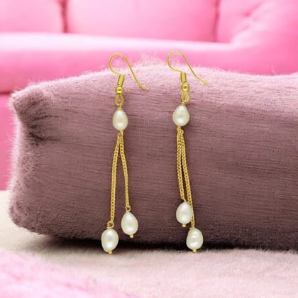 Sri Jagdamba Pearls Royal Duchess Pearl Earrings For Women Girls