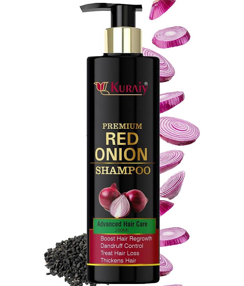 KURAIY RED ONION SHAMPOO FOR HAIR GROWTH & REDUCE HAIR FALL 200ML