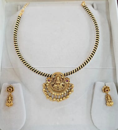 Premium Nakshi Locket Set with Black Kanti Premium Nakshi Locket Set with Black Kanti