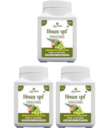 Axiom Triphla churna (Pack of 3)|100% Natural WHO-GLP,GMP,ISO Certified Product