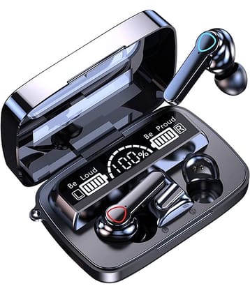 VERONIC Power Bank Earbuds Bluetooth True Wireless (TWS) In Ear 45 Hours Playback Fast charging,Powerfull bass IPX4(Splash & Sweat Proof) Black