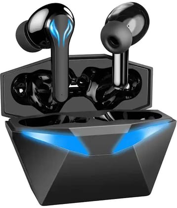 VEhop BATMANN Bluetooth True Wireless (TWS) In Ear 30 Hours Playback Low Latency,Fast charging IPX4(Splash & Sweat Proof) Black