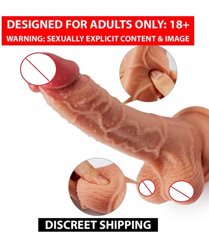 Super Premium Quality Suction Base 7 Inch Pink Head Skin Dildo For Women By Kamahouse