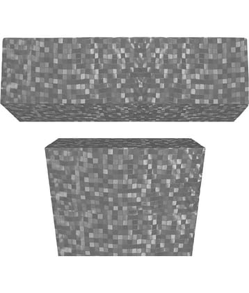CASA FURNISHING Set of 2 Polyester Blend Silver AC Cover for 1.5 Ton Split AC
