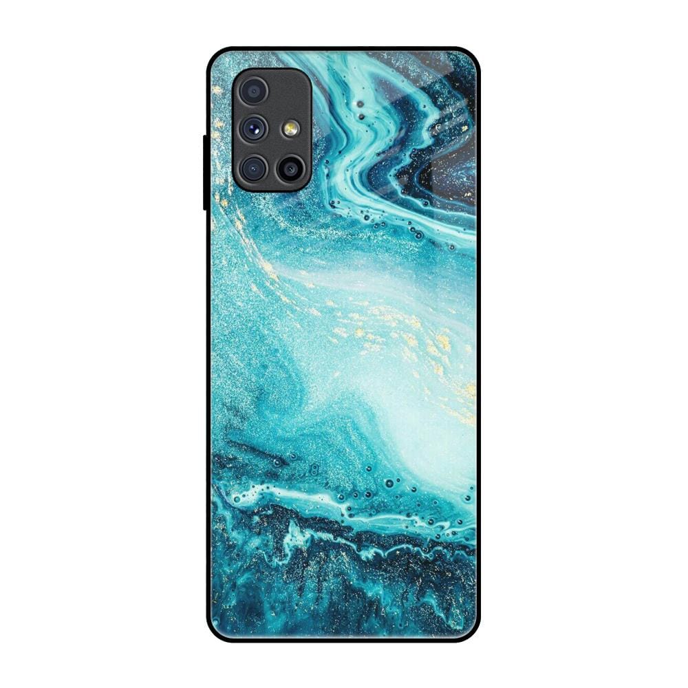 Sea Water Glass Case for Samsung Galaxy M51