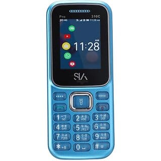 Sia Pro 310C (Dual Sim, 4.5 Cm (1.77 Inch) Display, 1050 Mah Battery, Blue)