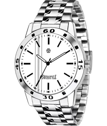 Swisstyle Silver Stainless Steel Analog Men's Watch