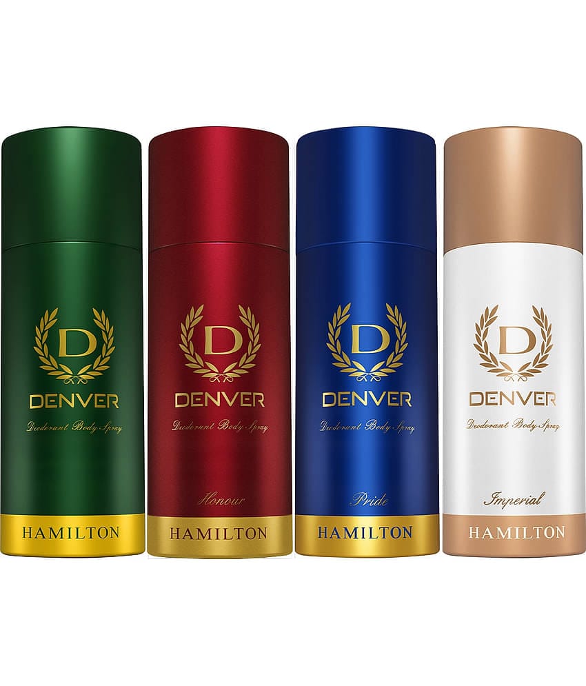 Denver Hamilton Honour Imperial&Pride150ml Each Deodorant Spray for Men 600 ml ( Pack of 4 )