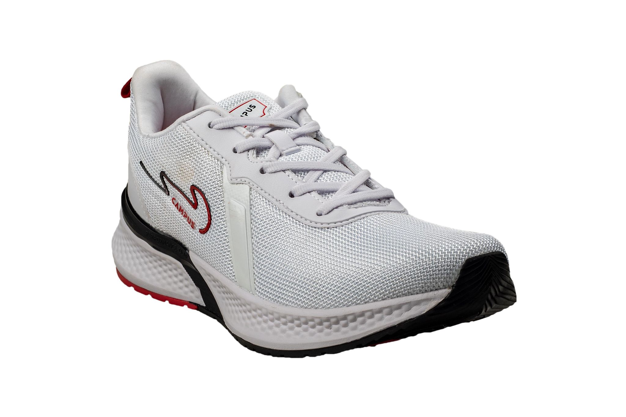 Campus Gents White / Red Sports Shoe-White / Red / 7