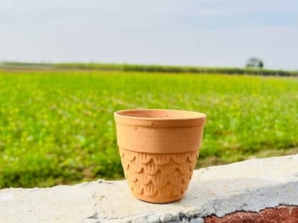 Traditional Terracotta Chai Kulhad (110ml) | Authentic Clay Cup for Tea-(Pack of 50)