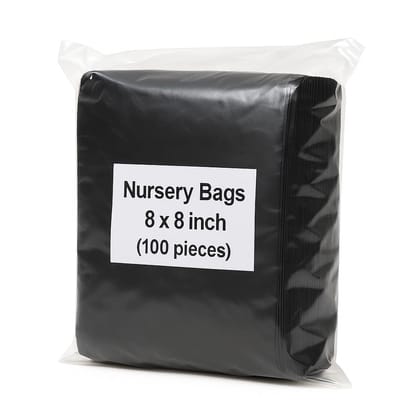 Nursery Grow Bags 8×8 Inch (100 Pieces)
