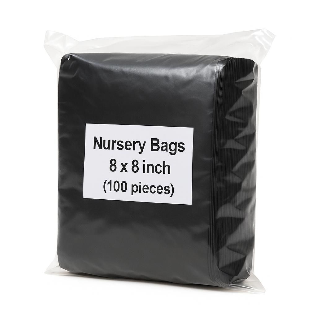 Nursery Grow Bags 8×8 Inch (100 Pieces)