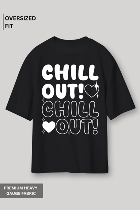 CHILL OUT - Oversized T-shirt-XS