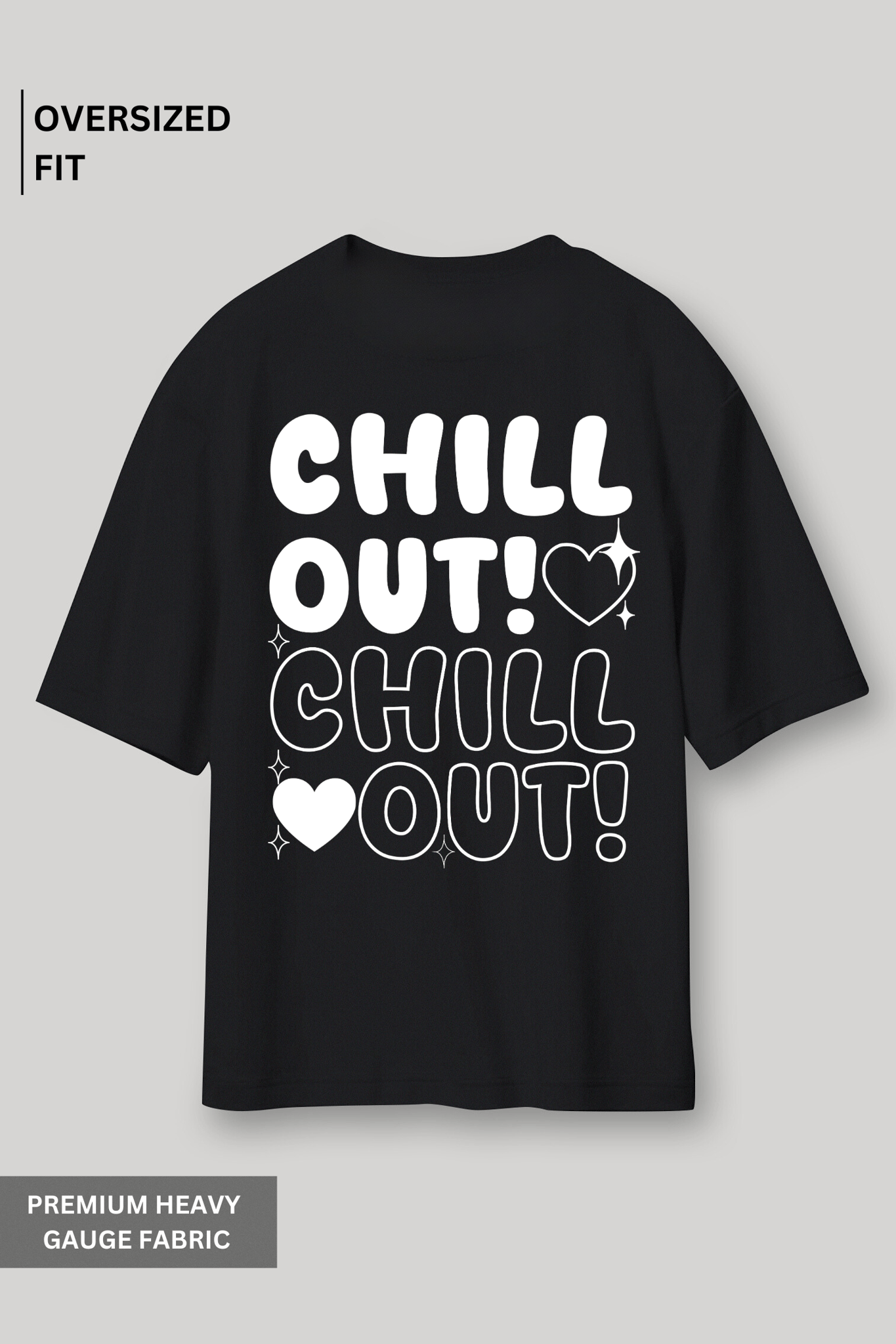 CHILL OUT - Oversized T-shirt-XS