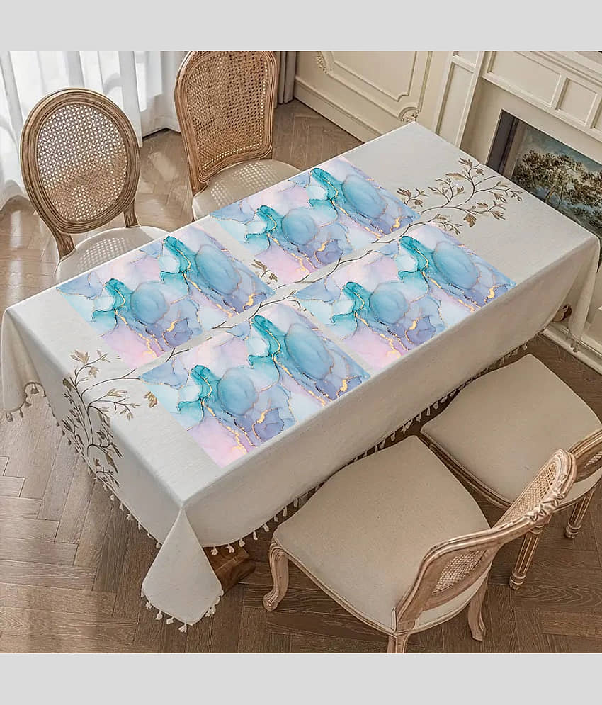 Revexo PVC Solid Rectangle Table Mats ( 40 cm x 30 cm ) Pack of 1 - Multi