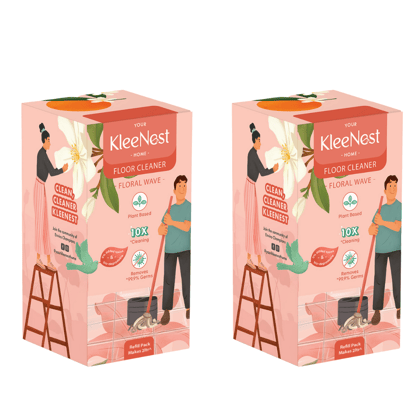 Kleenest Refill Pack – Floral Wave Floor Cleaner 4 Litre