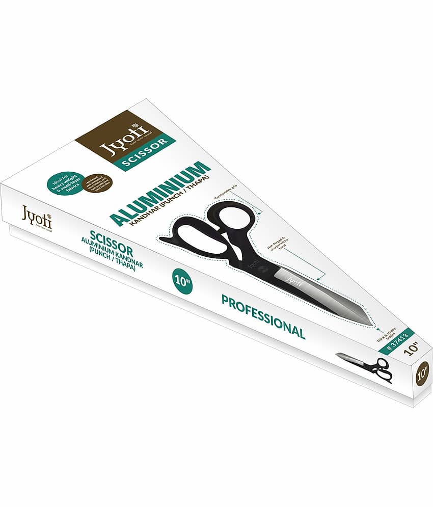 Jyoti Scissor 10" Aluminium Kandhar (Punch/Thapa) - Pack of 1