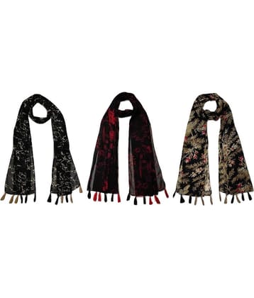 stolevilla Multi Printed Poly Cotton Yarn Stoles