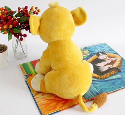 Cherubs Cute Lion King Movie Simba Cartoon Plush Toy  - 28 cm  (Yellow)