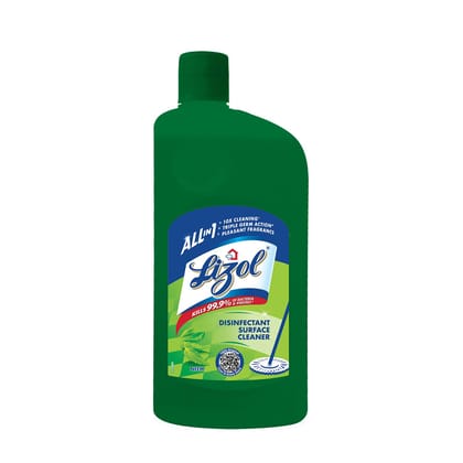 Lizol Disinfectant Surface & Floor Cleaner Liquid, Neem - 500 ml | Suitable for All Floor Cleaner Mops | Kills 99.9% Germs| India's #1 Floor Cleaner